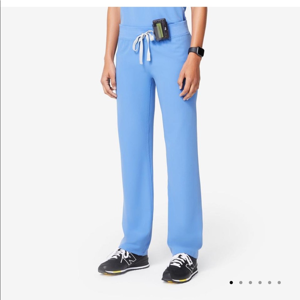 FIGS CEIL BLUE LIVINGSTON SCRUB PANTS- MEDIUM TALL